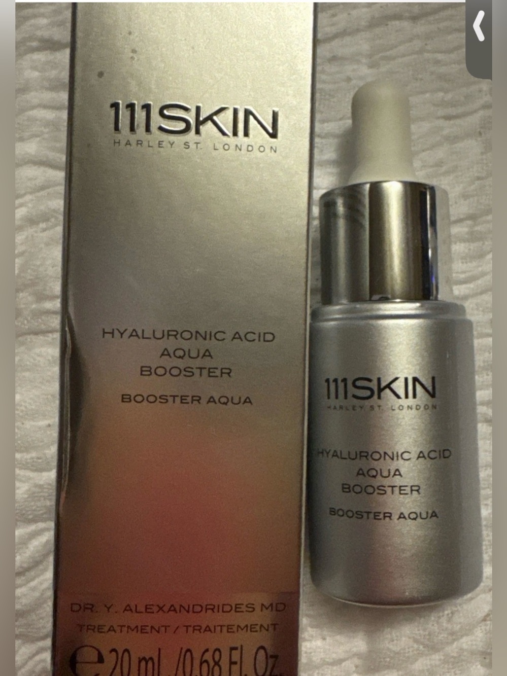111SKIN Hyaluronic Acid Aqua Booster - Silver Bottle with Metallic Cap